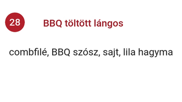 28. BBQ töltött lángos