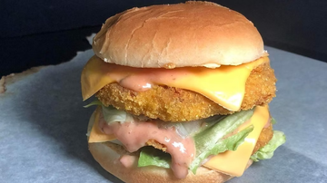 54. Dupla húsos -Sajtburger